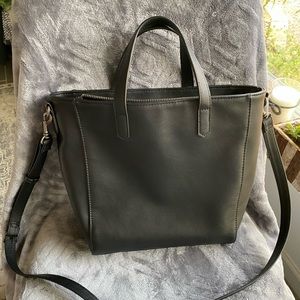 fake leather tote bag
